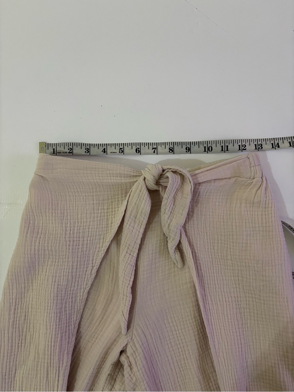 Young Fabulous & Broke Cream Wide-Leg Tie-Waist Pants - Picture 6 of 7
